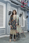 Three Piece Printed Stitched Embroidered Suit - Summers 2025