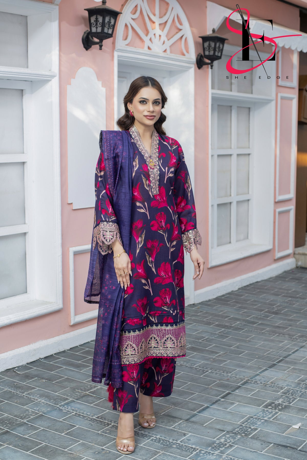 Three Piece Printed Stitched Embroidered Suit - Summers 2025