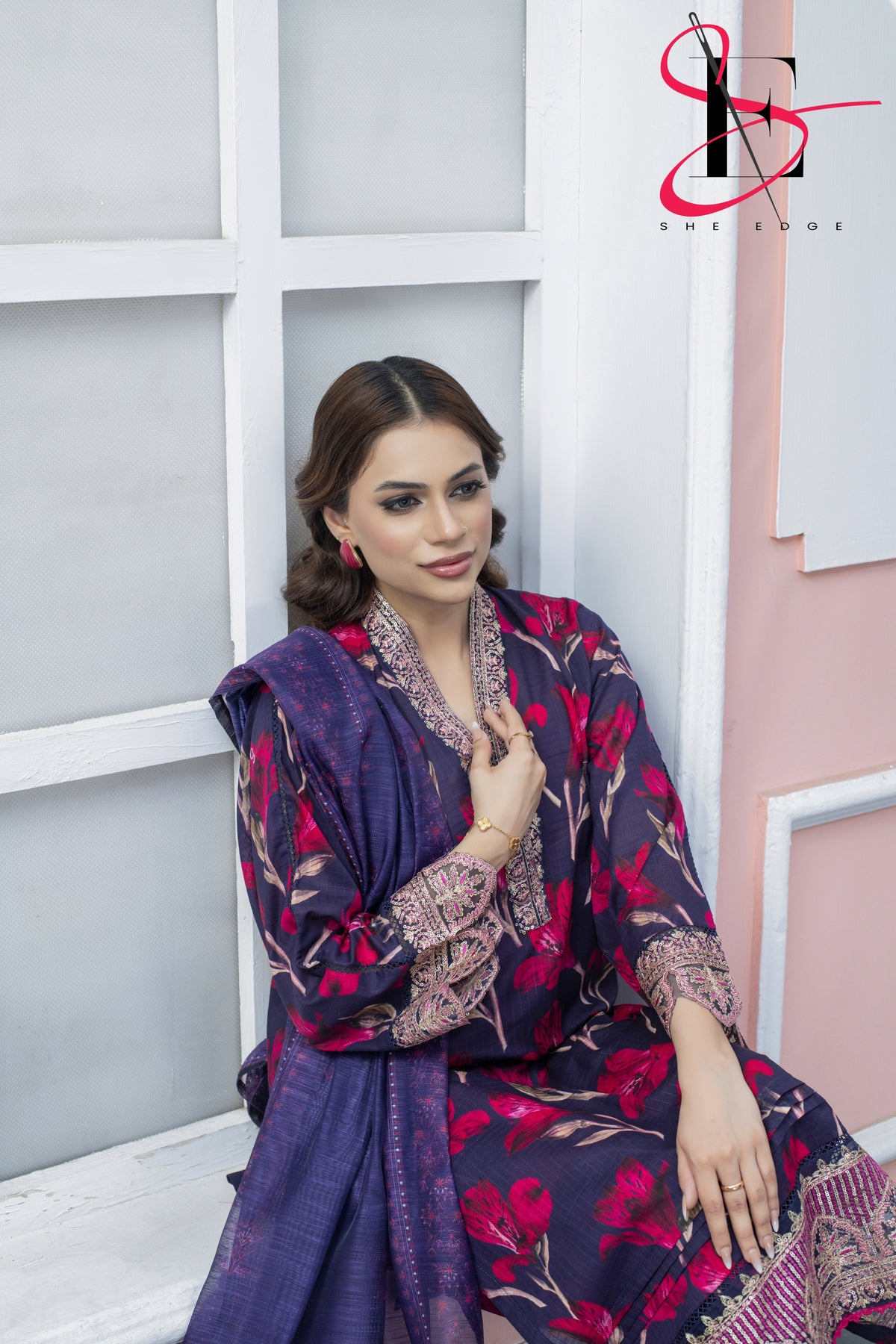 Three Piece Printed Stitched Embroidered Suit - Summers 2025