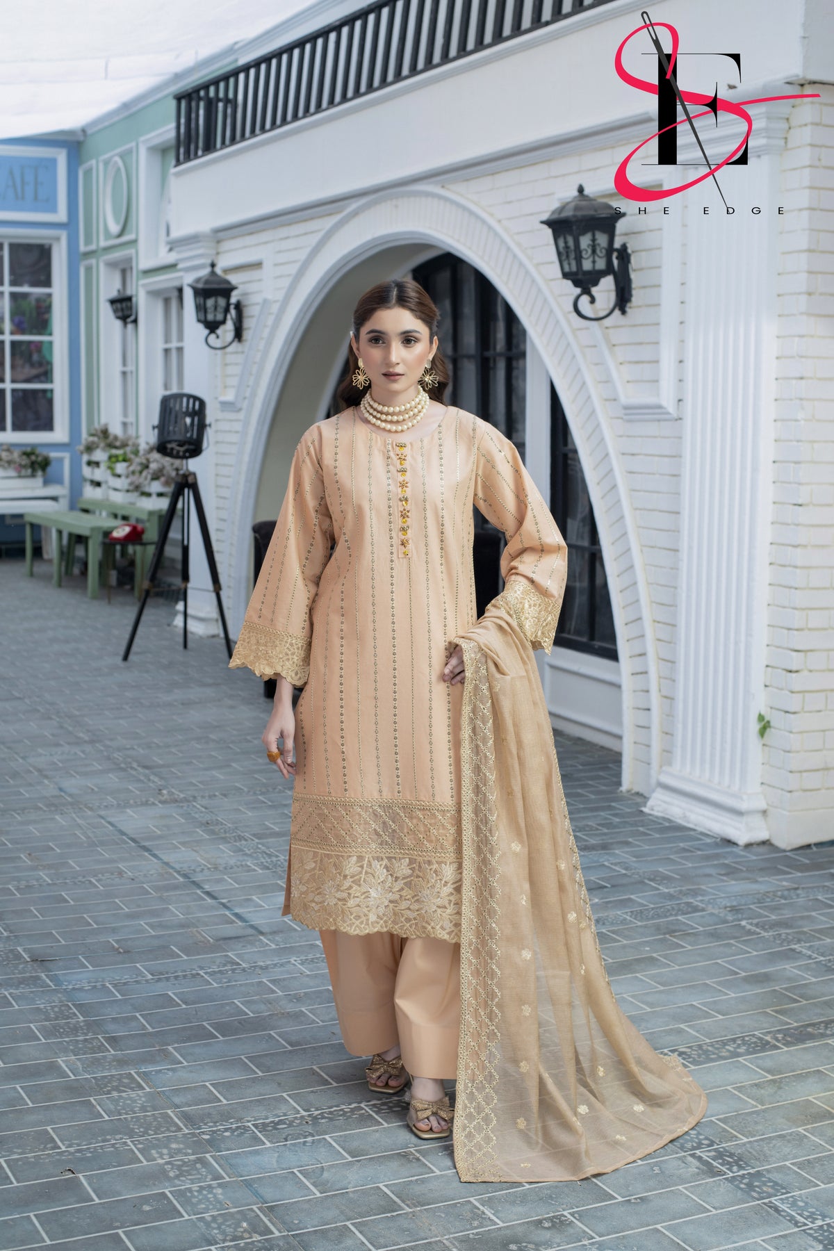Three Piece Stitched Embroidered Suit - Summers 2025