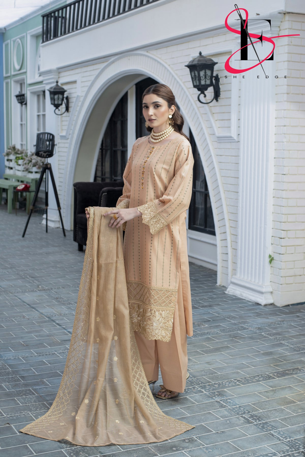 Three Piece Stitched Embroidered Suit - Summers 2025