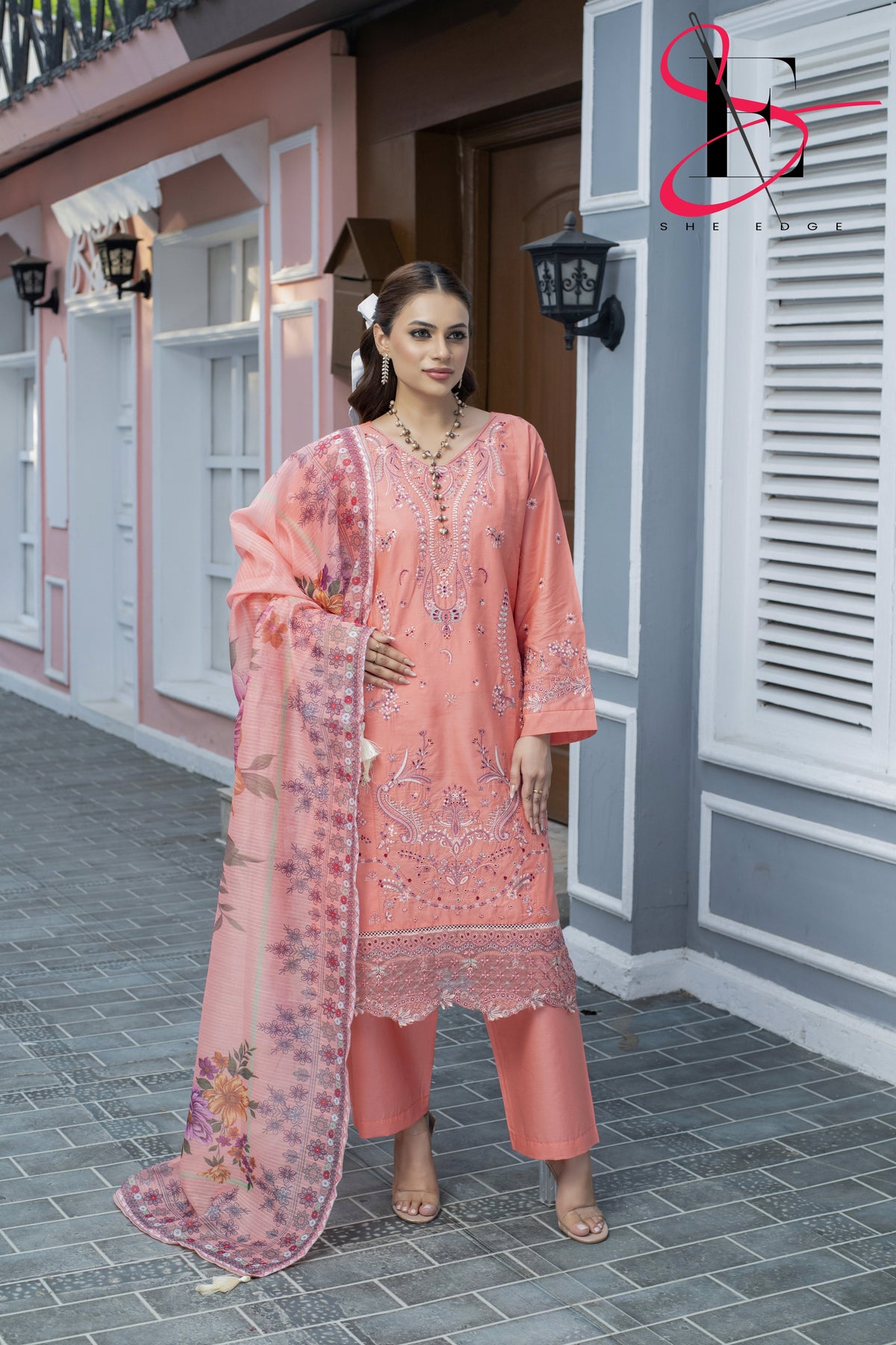 Three Piece Stitched Embroidered Suit - Summers 2025