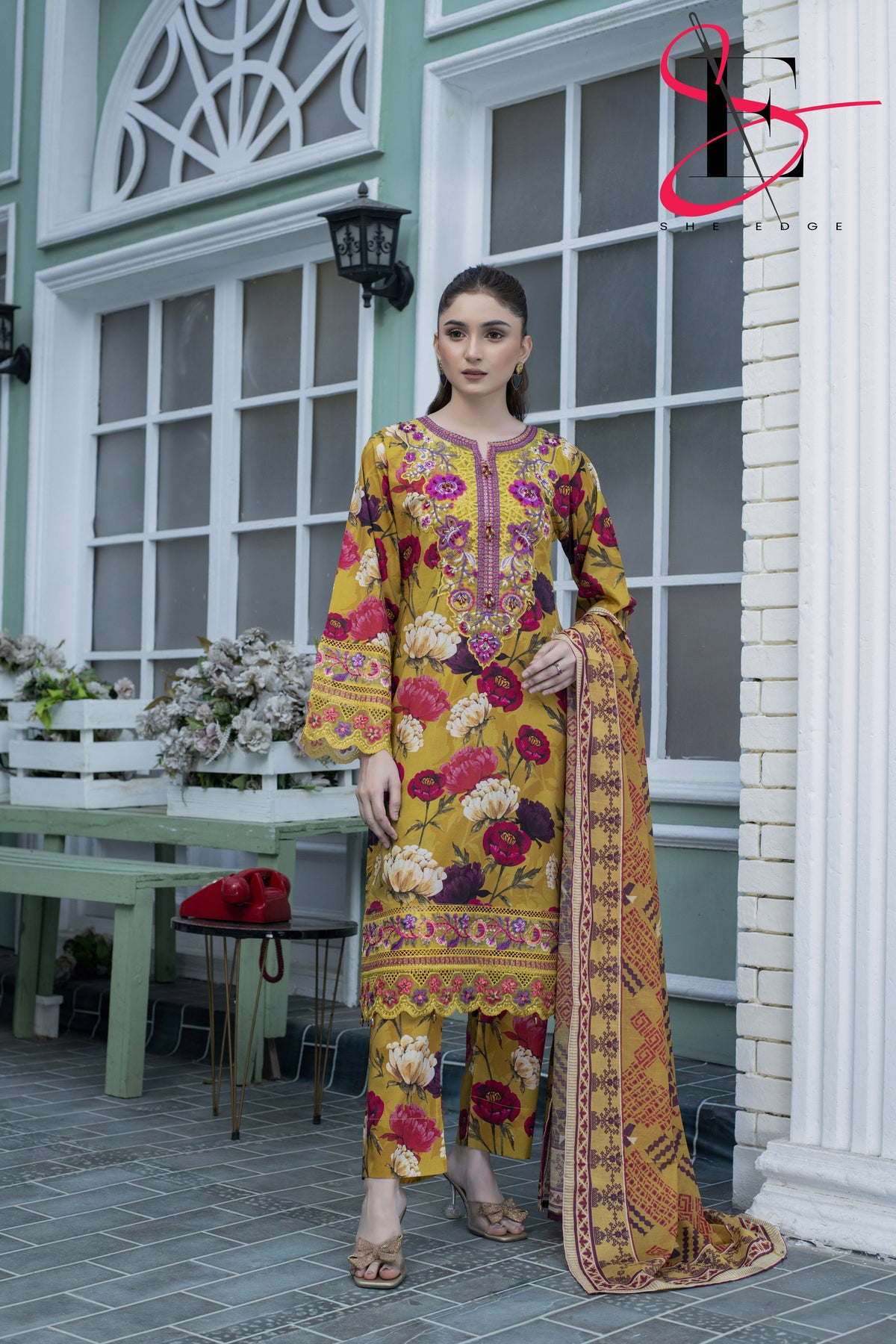 Three Piece Printed Stitched Embroidered Suit - Summers 2025
