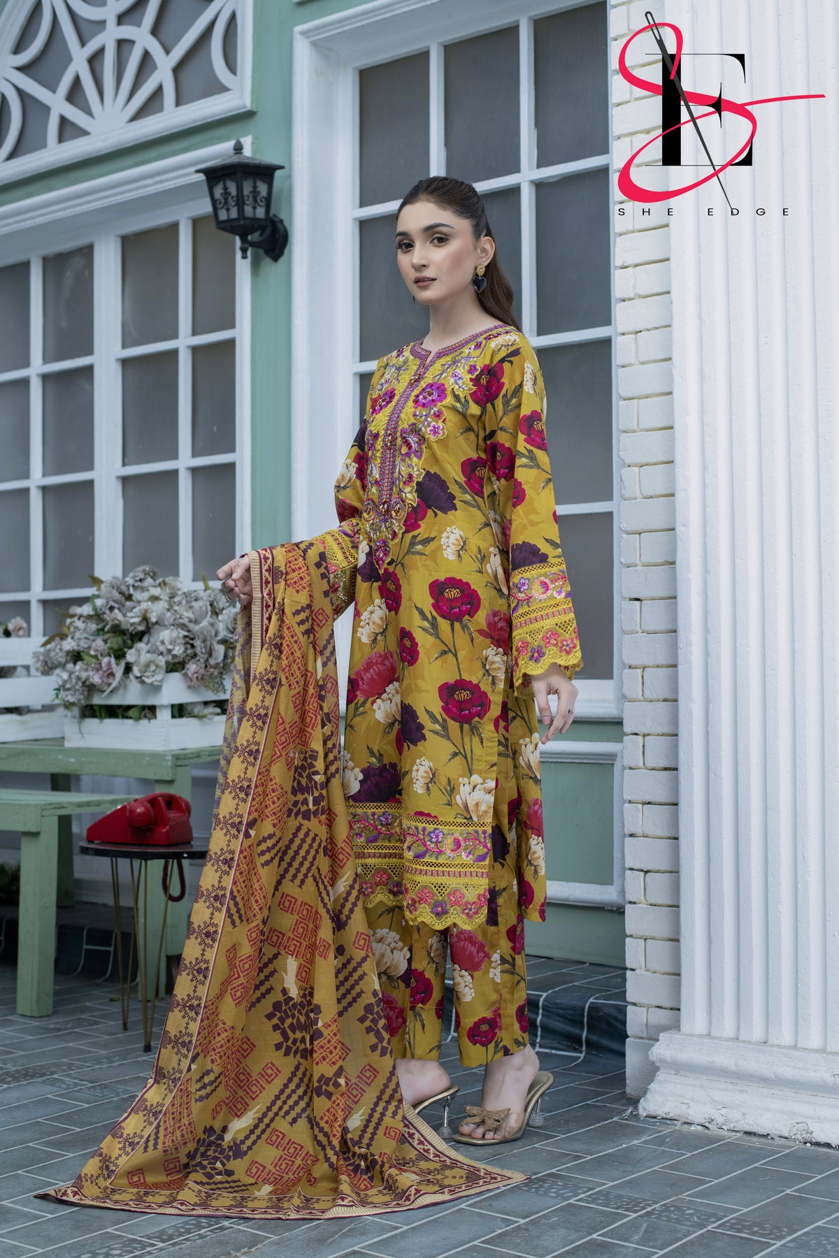Three Piece Printed Stitched Embroidered Suit - Summers 2025