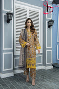 Three Piece Printed Stitched Embroidered Suit - Summers 2025