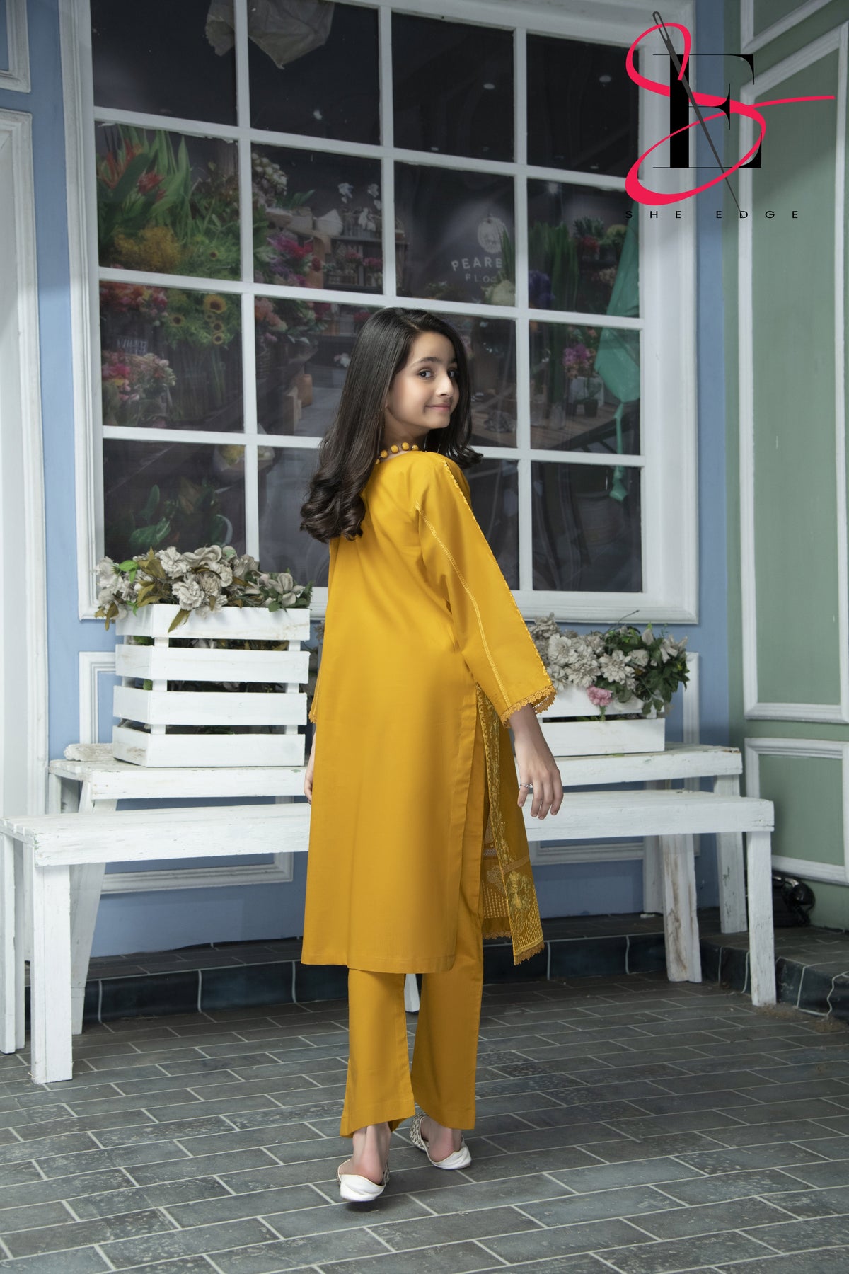 Two Piece Stitched Kids Ethnic Embroidered Suit - Summers 2025