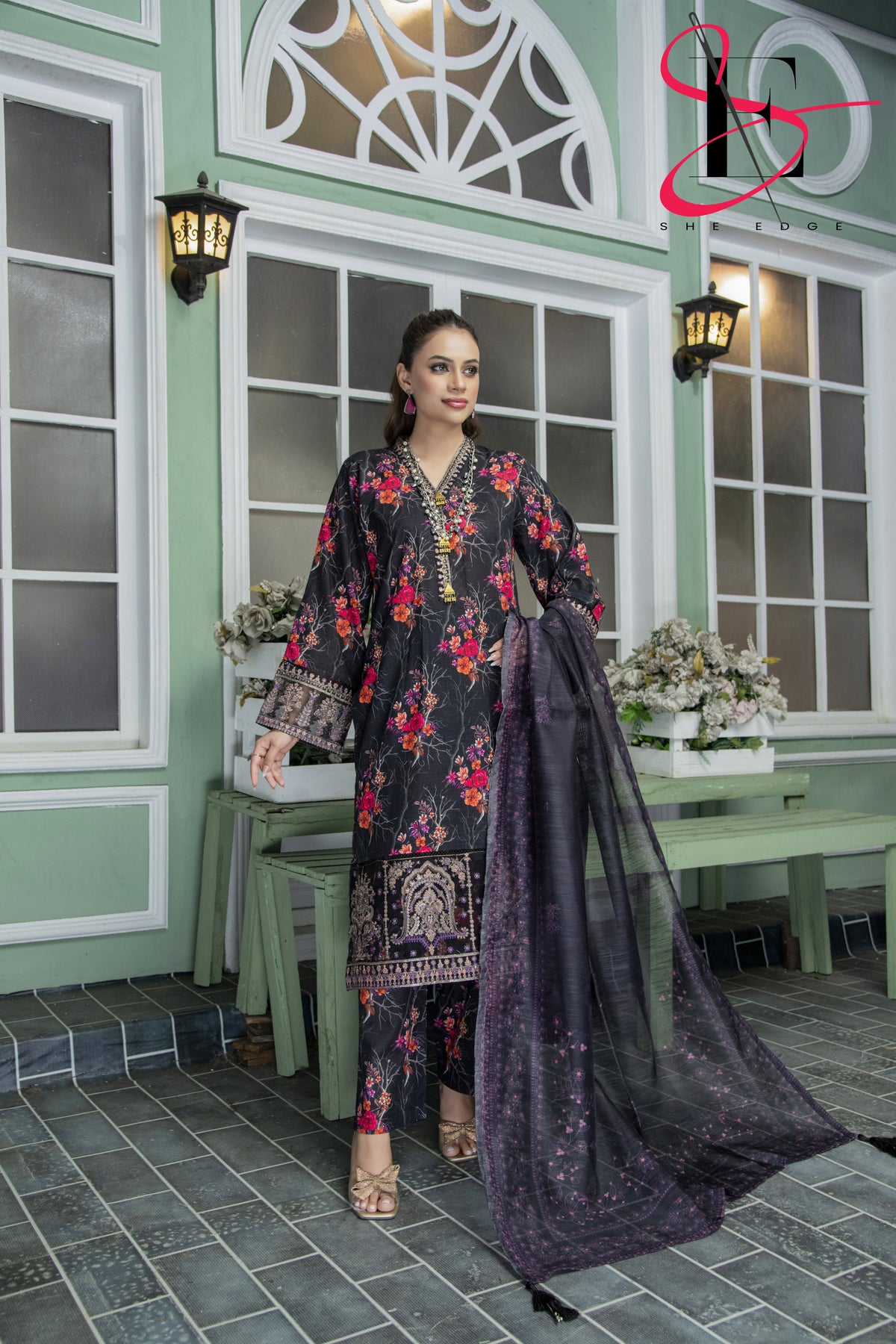 Three Piece Printed Stitched Embroidered Suit - Summers 2025