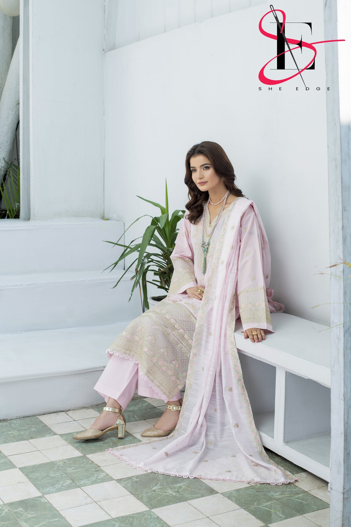 Three Piece Stitched Embroidered Suit - Summers 2025