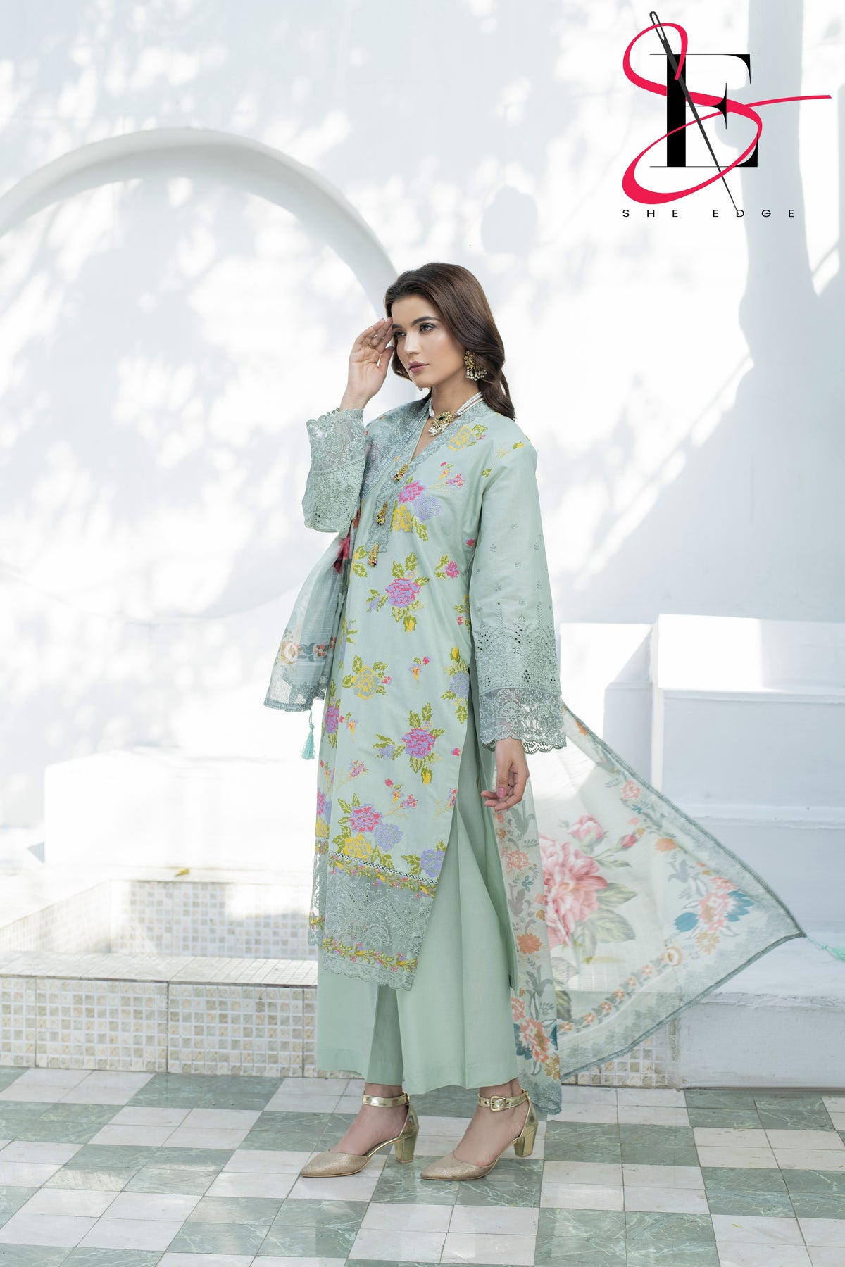 Three Piece Stitched Embroidered Suit - Summers 2025