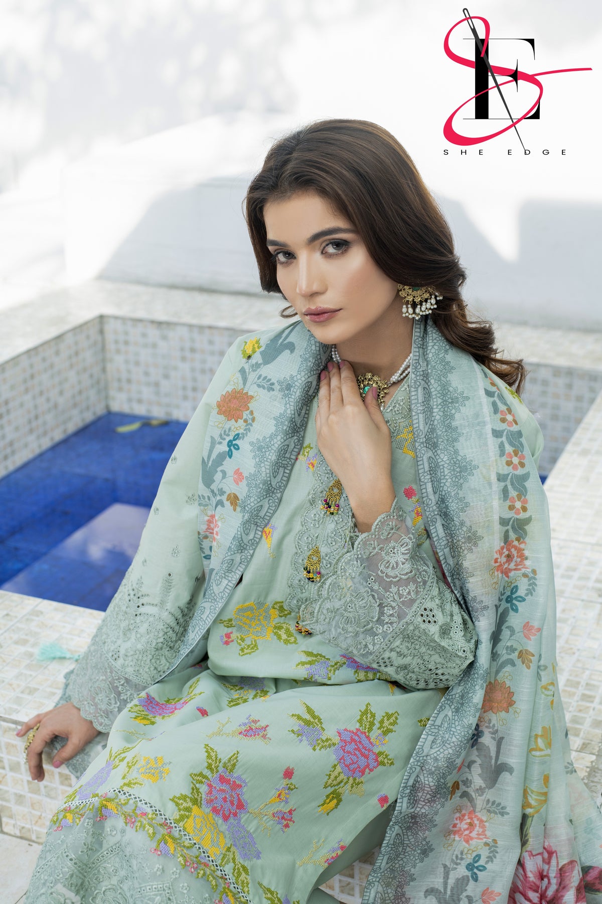 Three Piece Stitched Embroidered Suit - Summers 2025