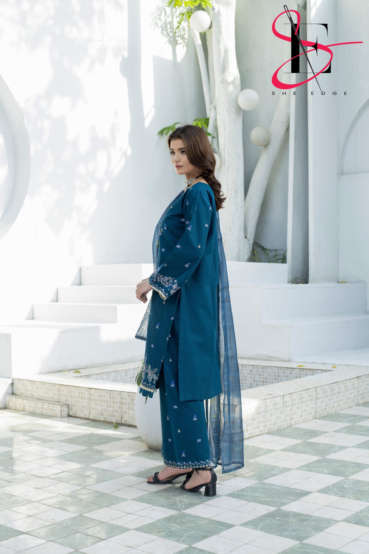 Three Piece Stitched Embroidered Suit - Summers 2025