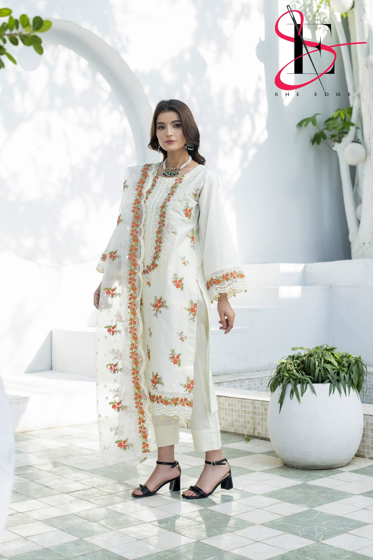 Three Piece Stitched Embroidered Suit - Summers 2025