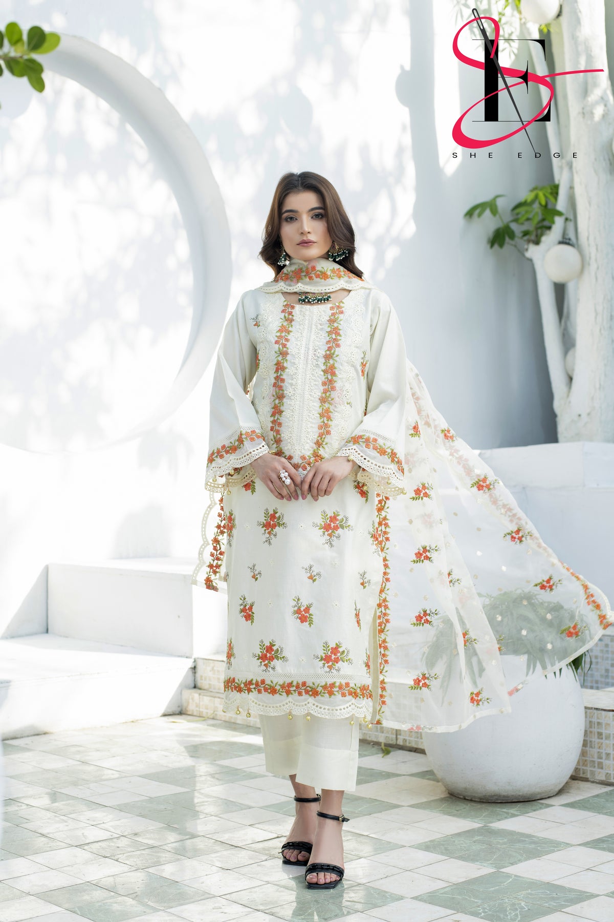 Three Piece Stitched Embroidered Suit - Summers 2025
