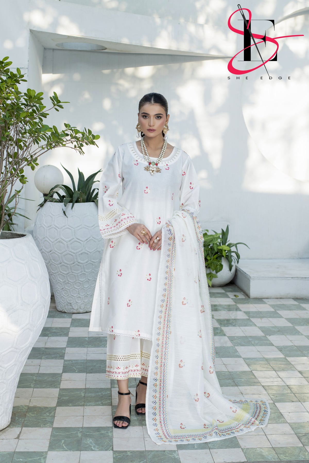 Three Piece Stitched Embroidered Suit - Summers 2025