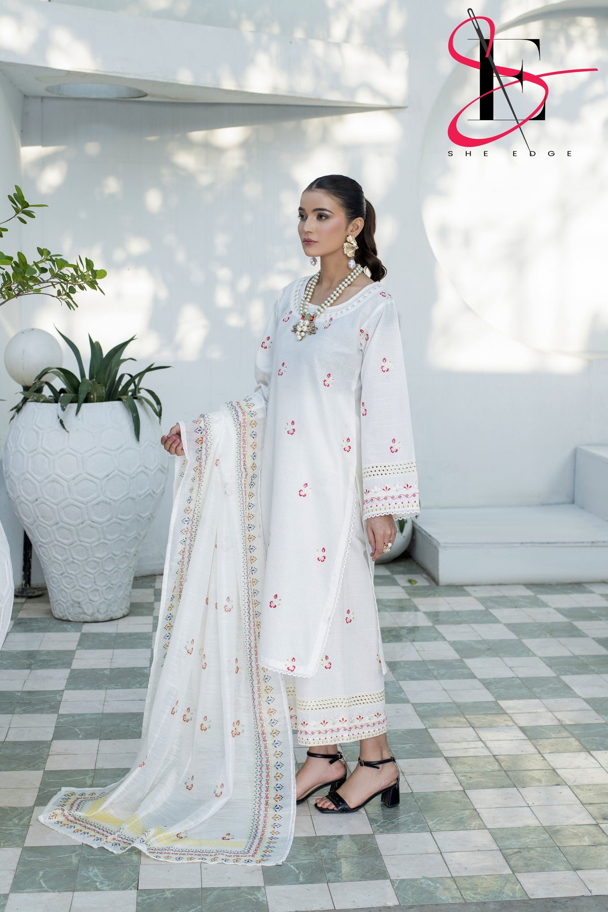 Three Piece Stitched Embroidered Suit - Summers 2025