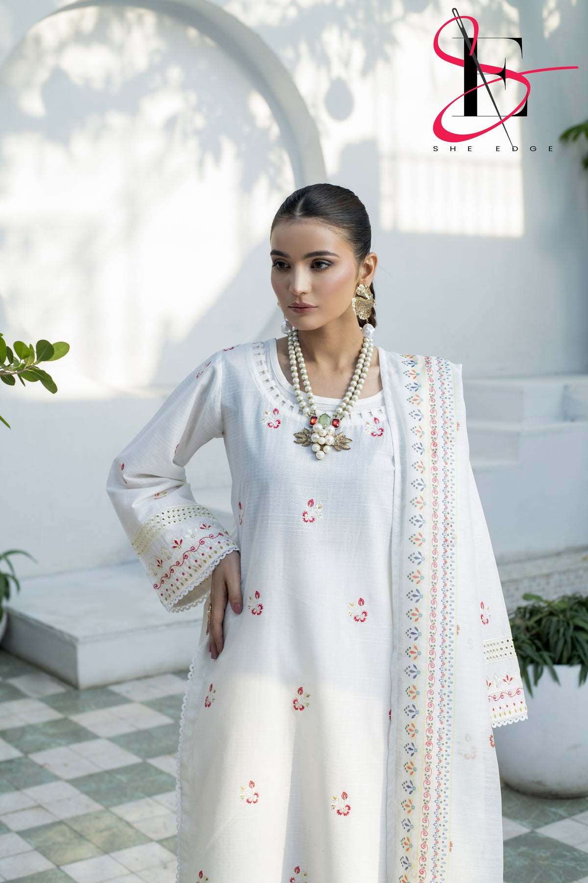 Three Piece Stitched Embroidered Suit - Summers 2025