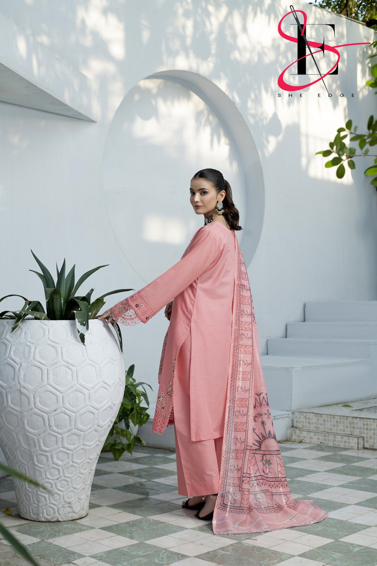 Three Piece Stitched Embroidered Suit - Summers 2025