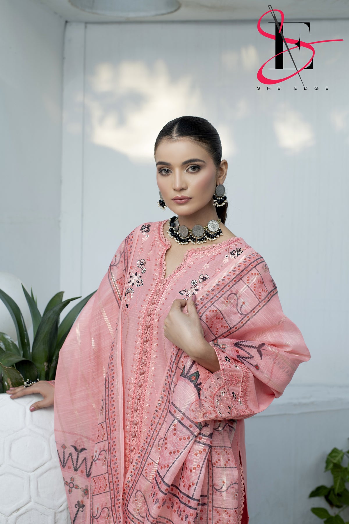 Three Piece Stitched Embroidered Suit - Summers 2025