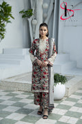 Three Piece Printed Stitched Embroidered Suit - Summers 2025