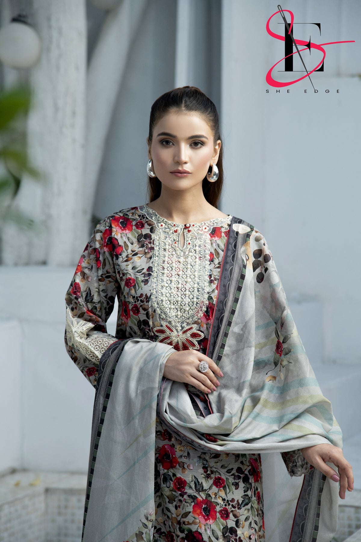 Three Piece Printed Stitched Embroidered Suit - Summers 2025