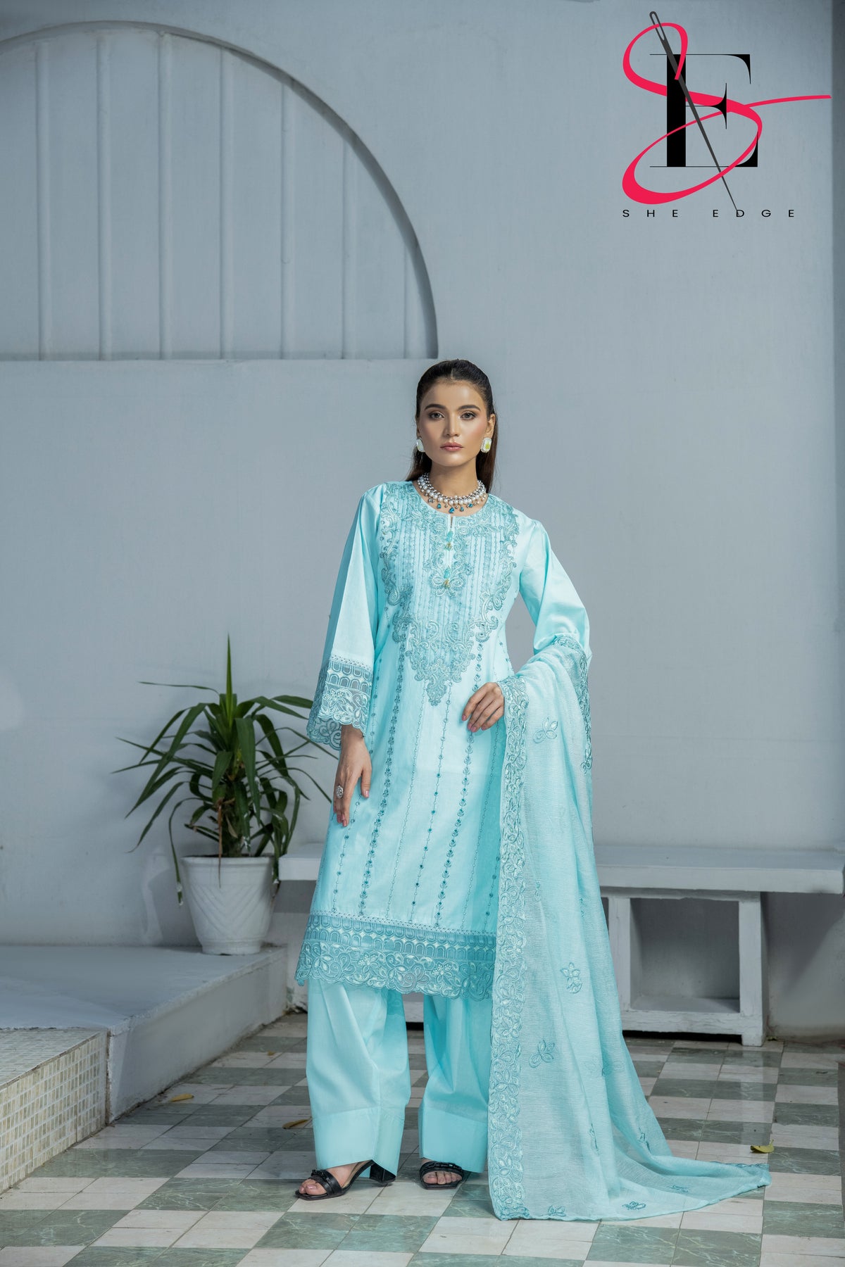 Three Piece Stitched Embroidered Suit - Summers 2025