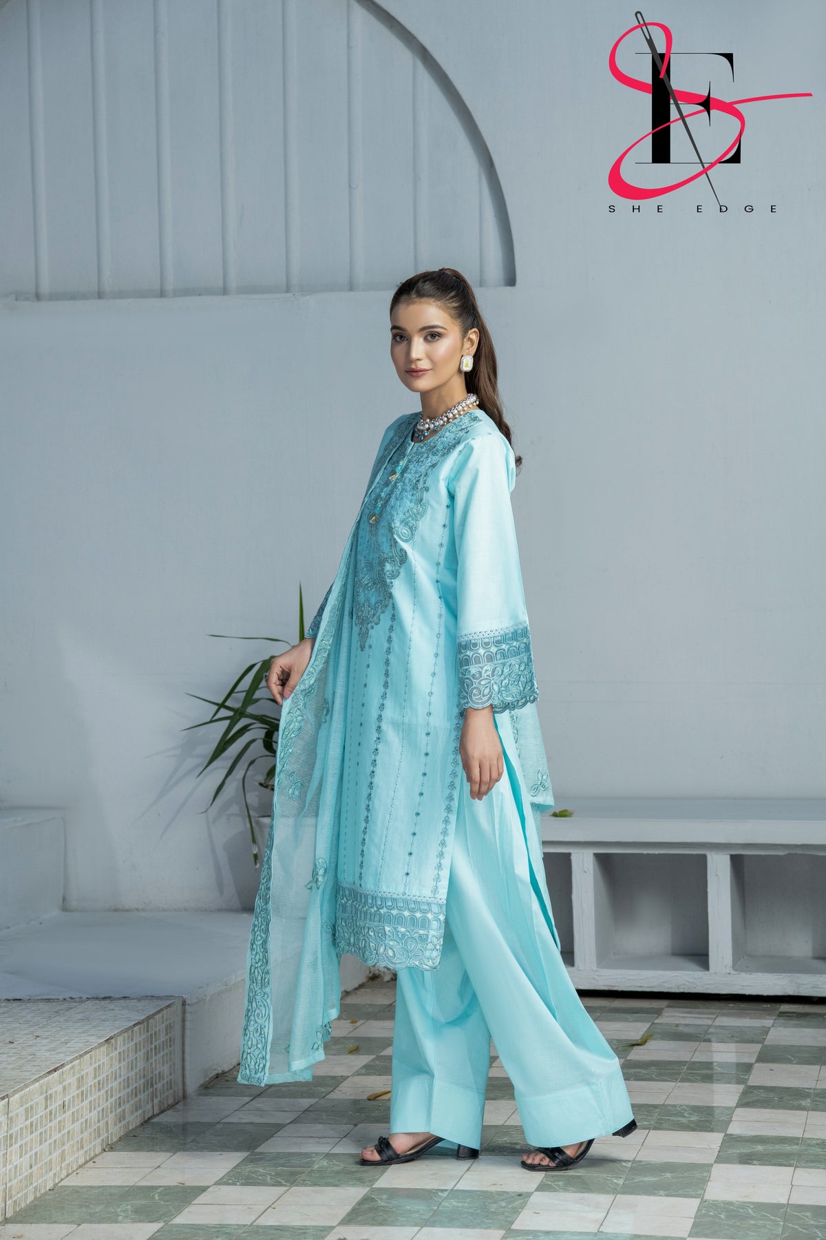 Three Piece Stitched Embroidered Suit - Summers 2025