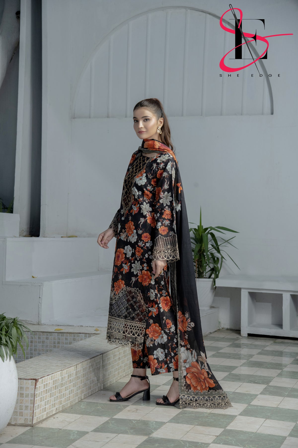 Three Piece Printed Stitched Embroidered Suit - Summers 2025