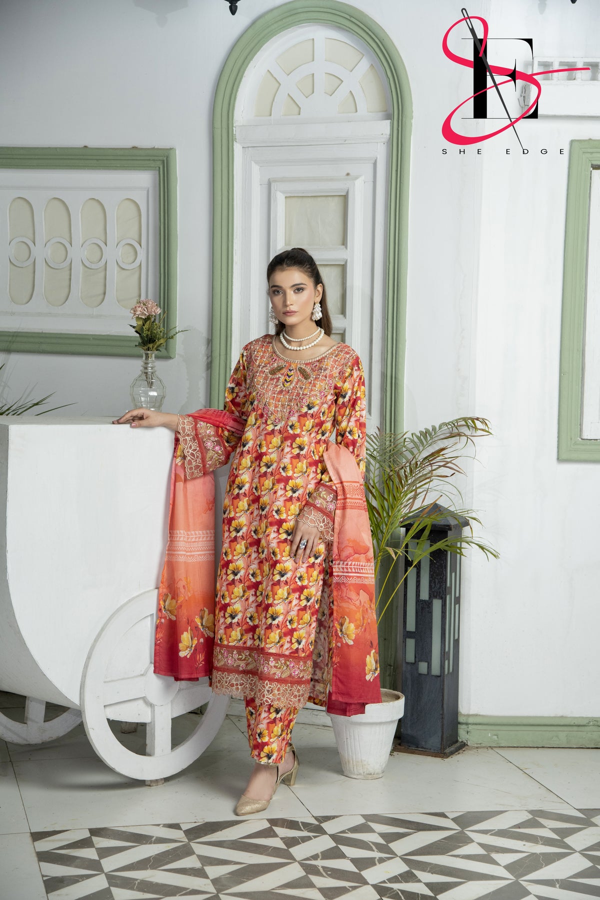 Three Piece Printed Stitched Embroidered Suit - Summers 2025