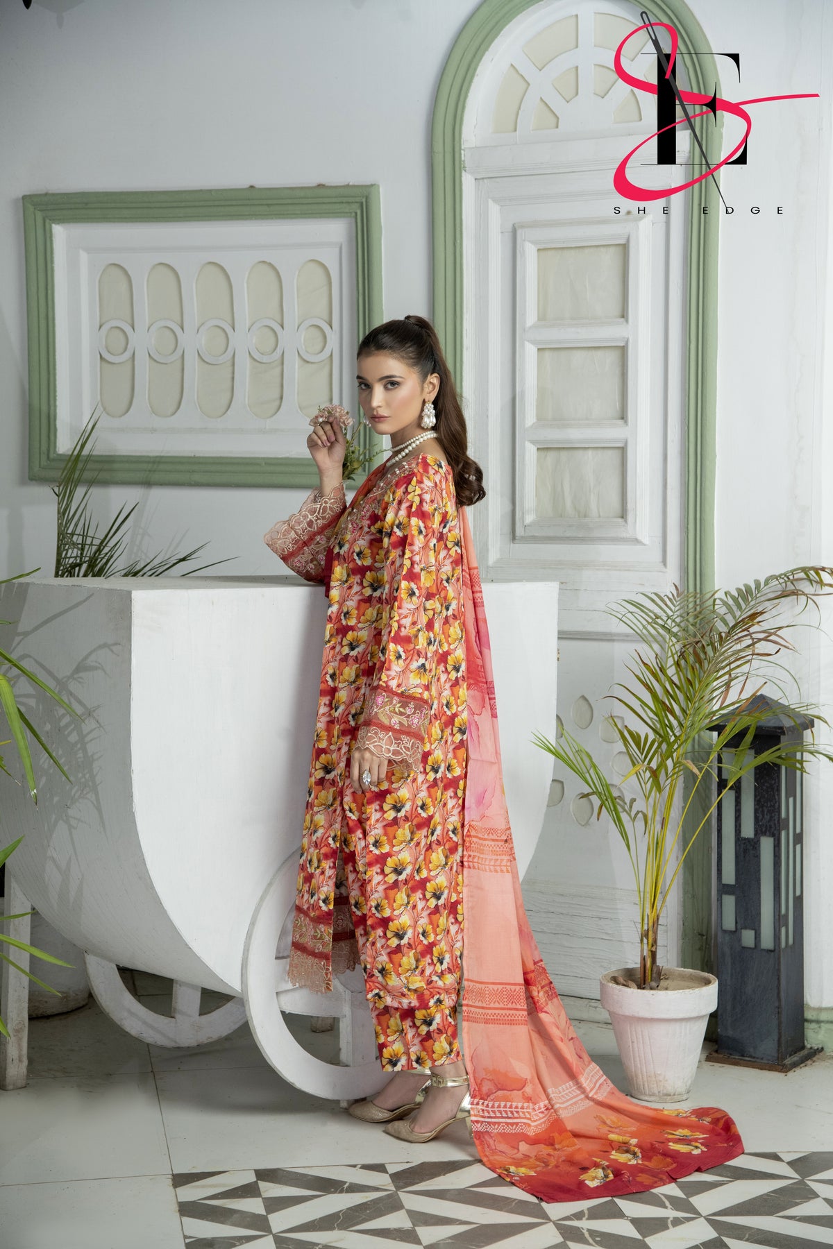 Three Piece Printed Stitched Embroidered Suit - Summers 2025