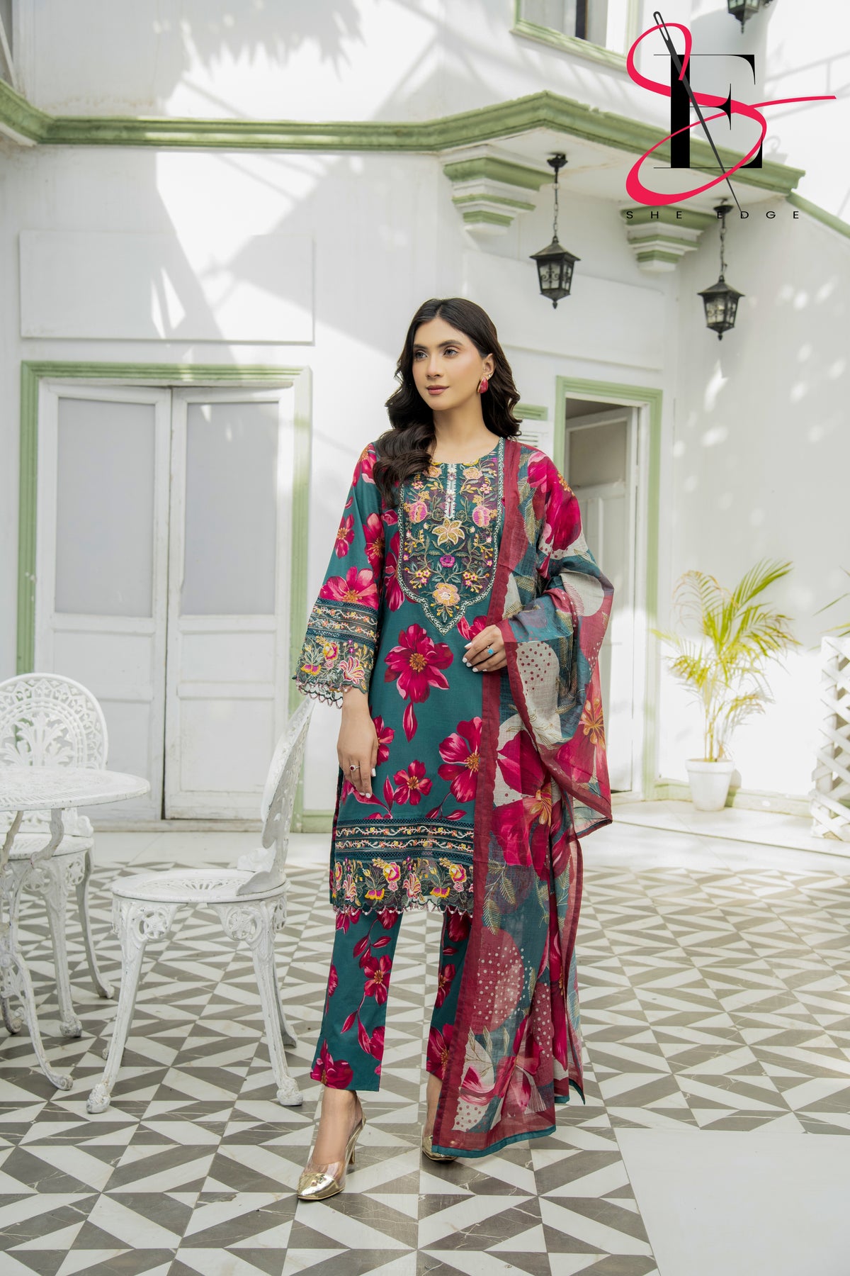 Three Piece Printed Stitched Embroidered Suit - Summers 2025