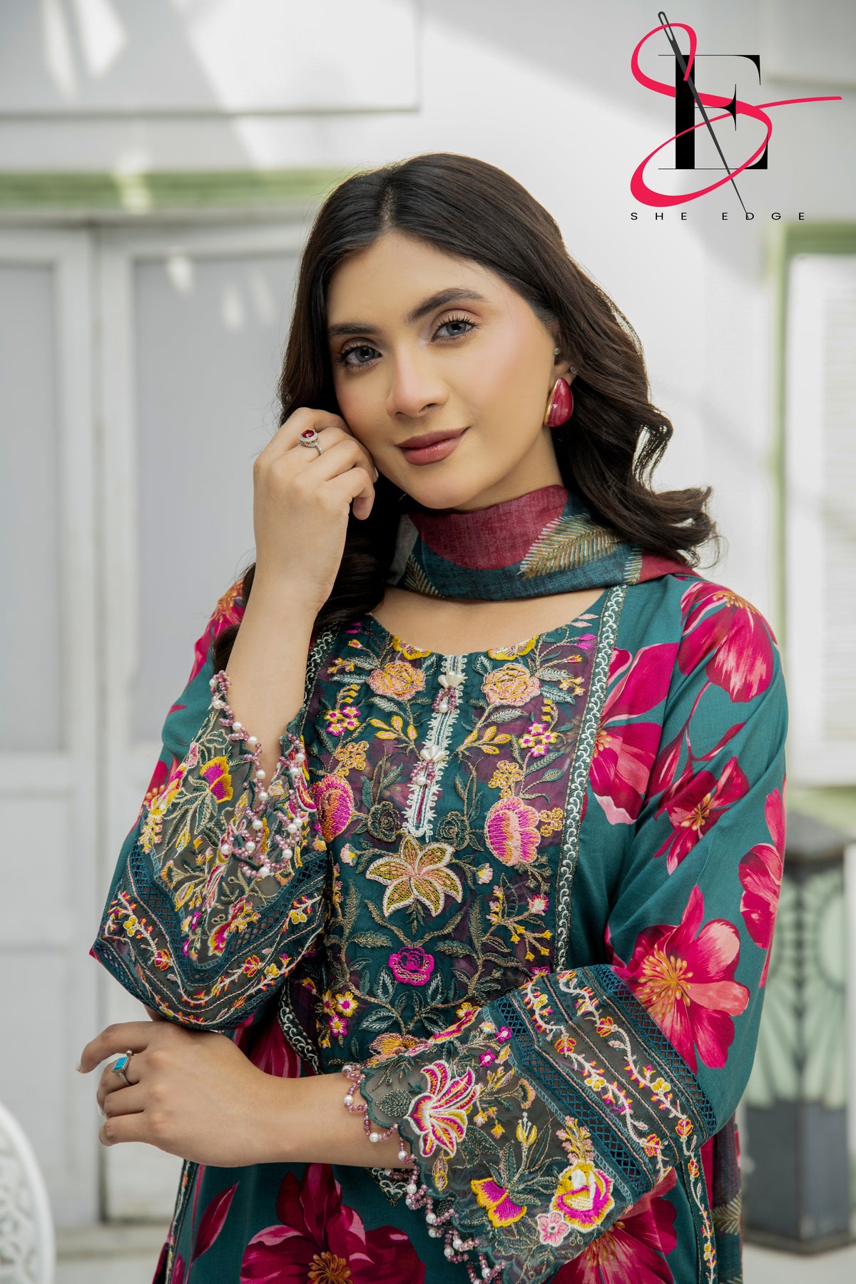 Three Piece Printed Stitched Embroidered Suit - Summers 2025