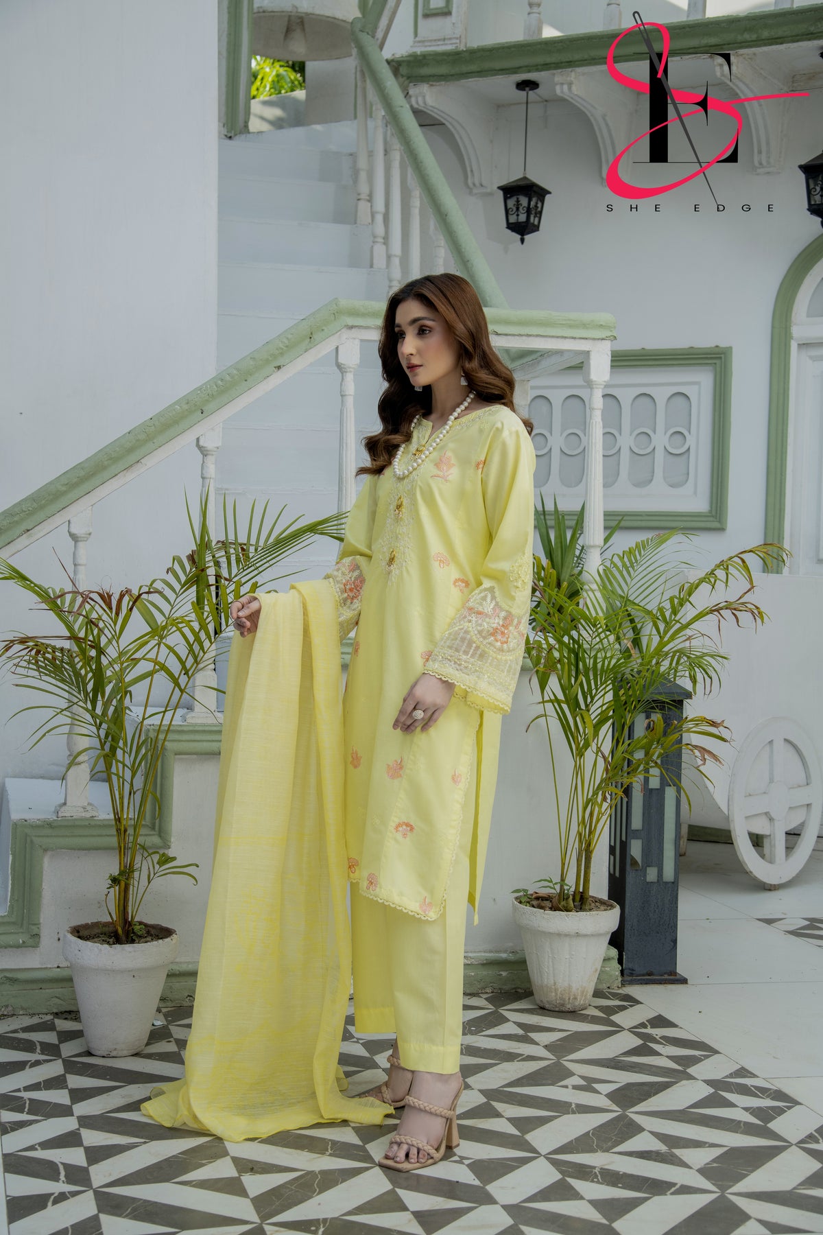 Three Piece Stitched Embroidered Suit - Summers 2025