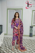 Three Piece Printed Stitched Embroidered Suit - Summers 2025