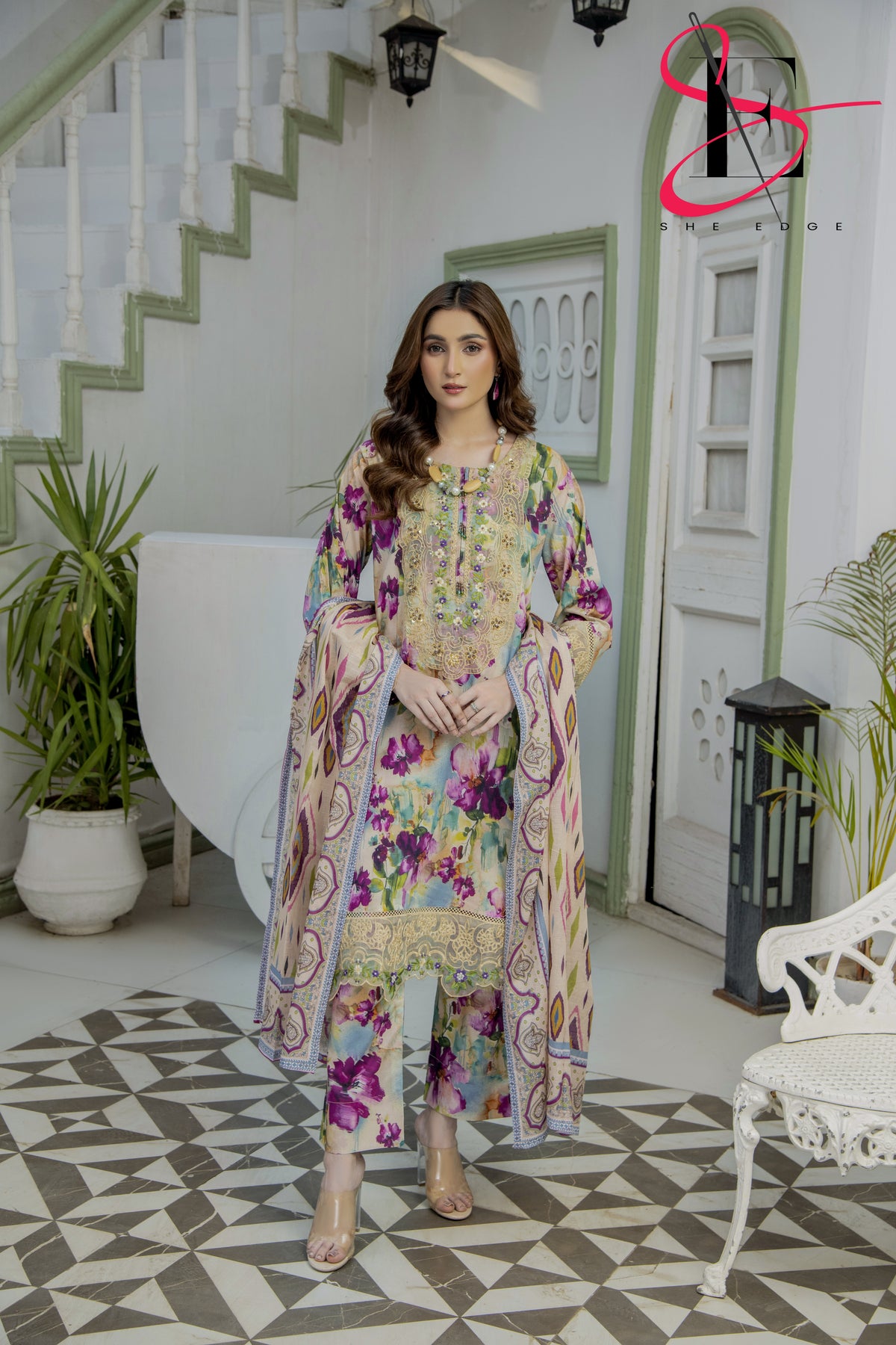 Three Piece Printed Stitched Embroidered Suit - Summers 2025