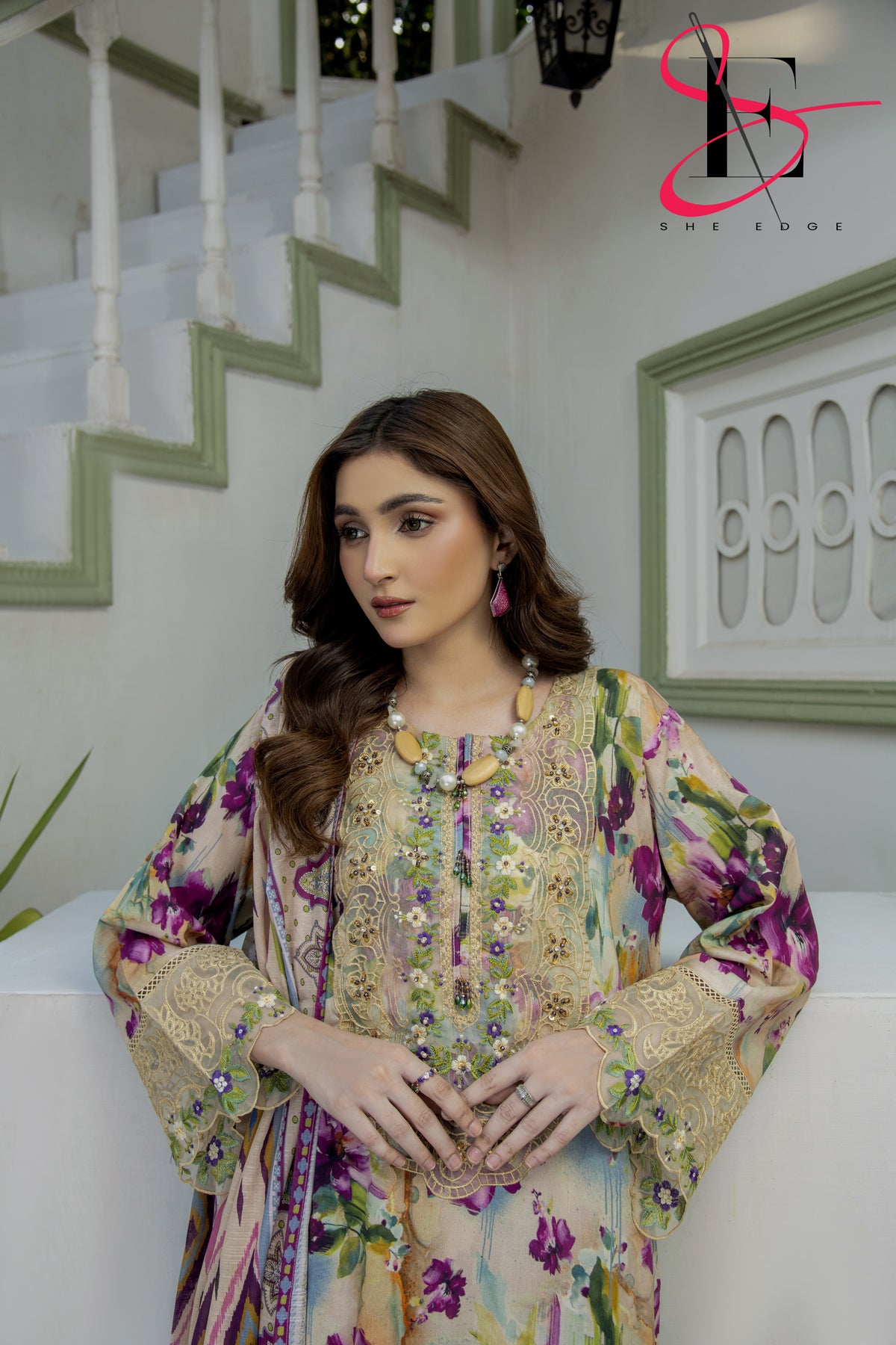 Three Piece Printed Stitched Embroidered Suit - Summers 2025