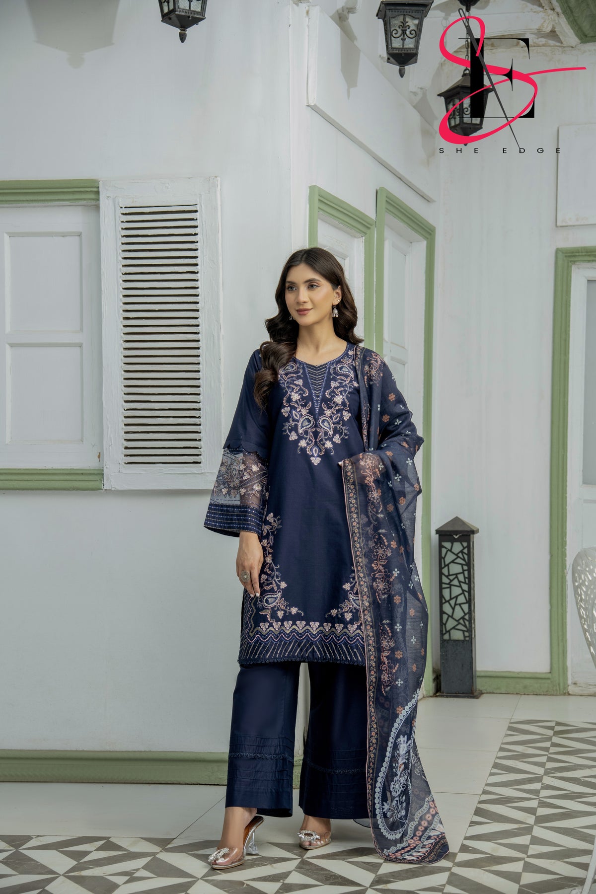 Three Piece Stitched Embroidered Suit - Summers 2025