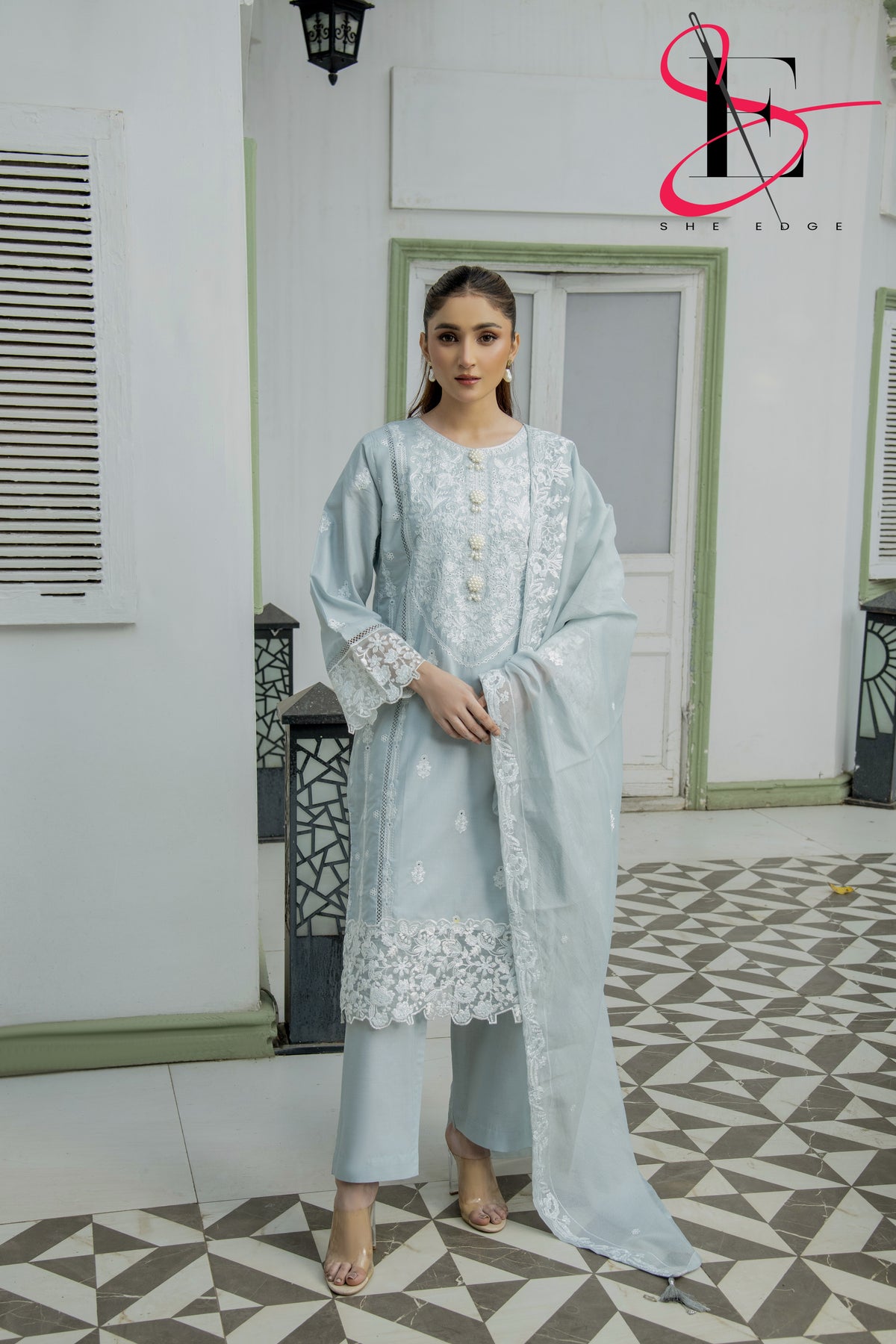 Three Piece Stitched Embroidered Suit - Summers 2025