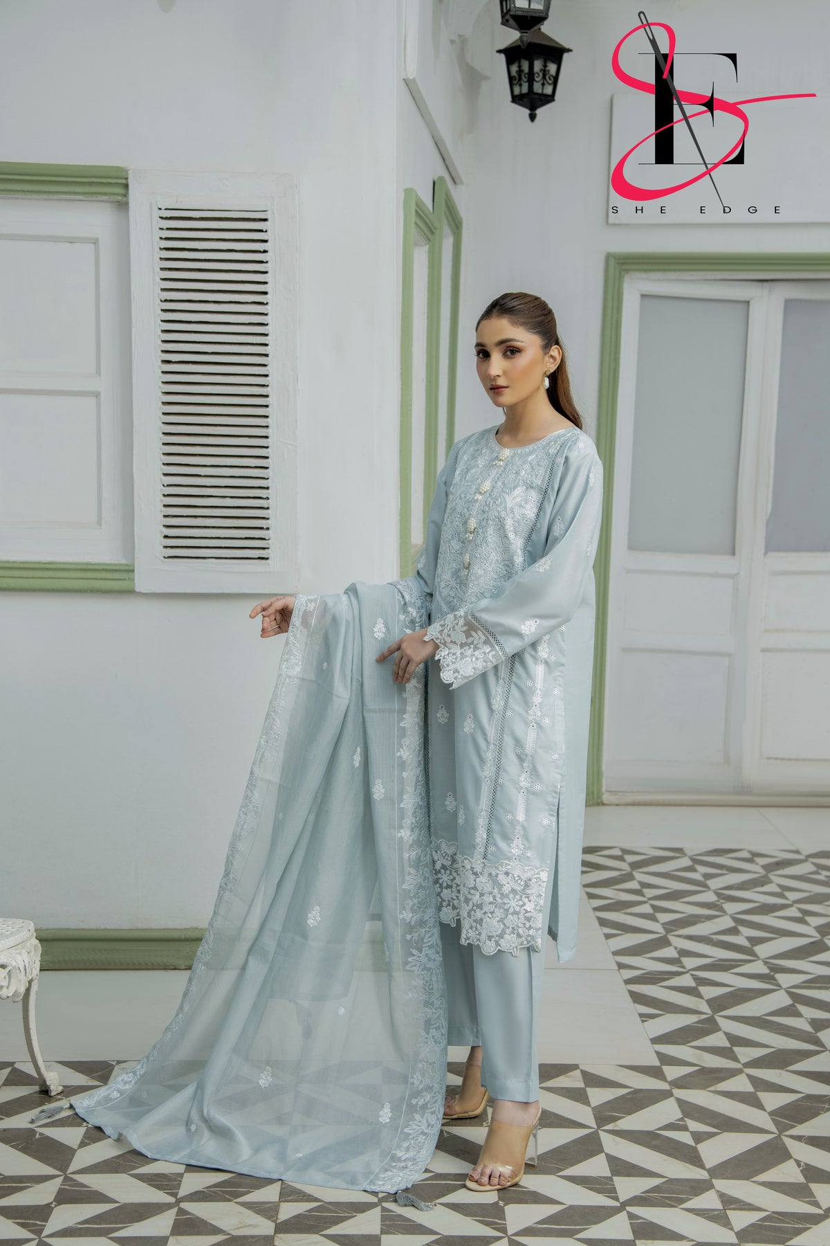 Three Piece Stitched Embroidered Suit - Summers 2025