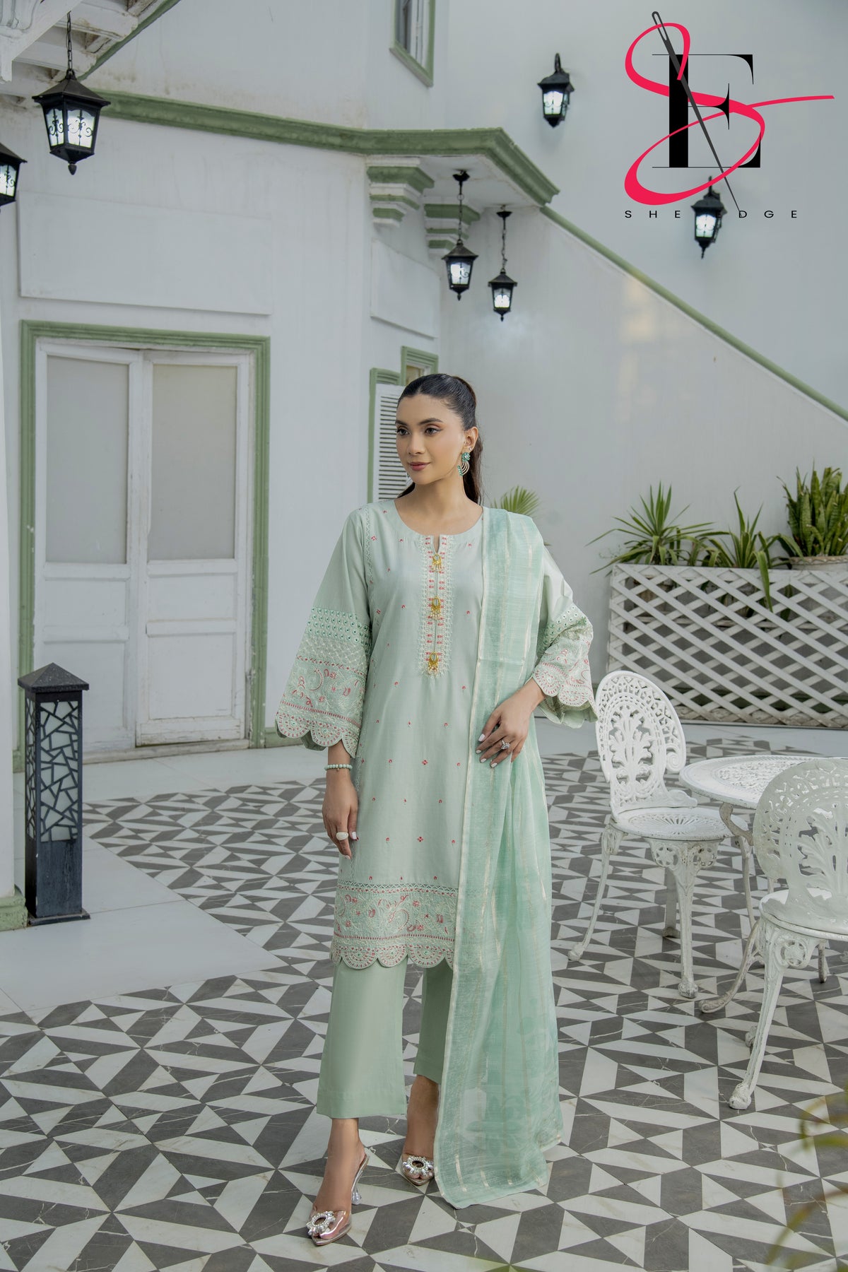 Three Piece Stitched Embroidered Suit - Summers 2025
