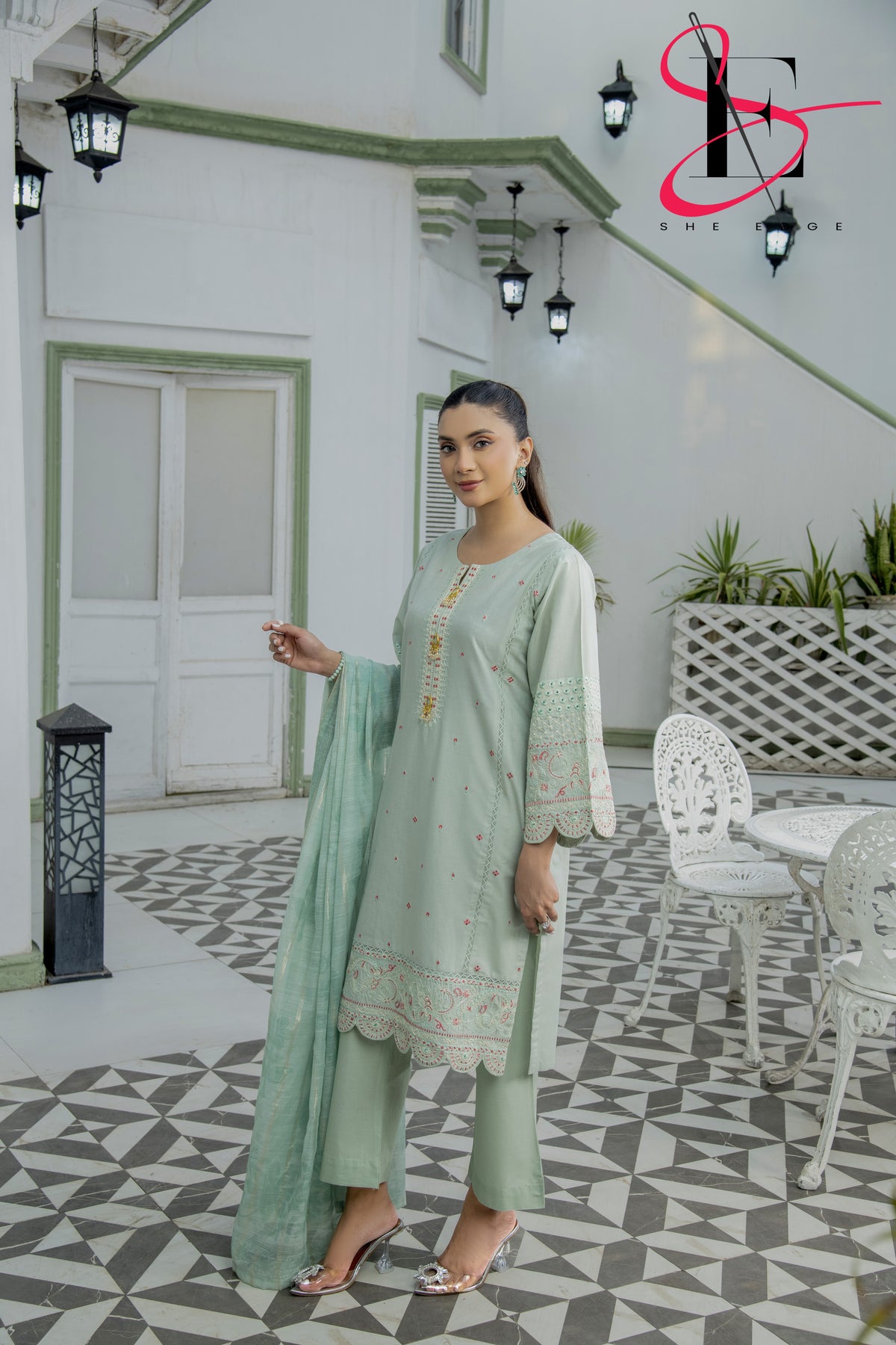 Three Piece Stitched Embroidered Suit - Summers 2025