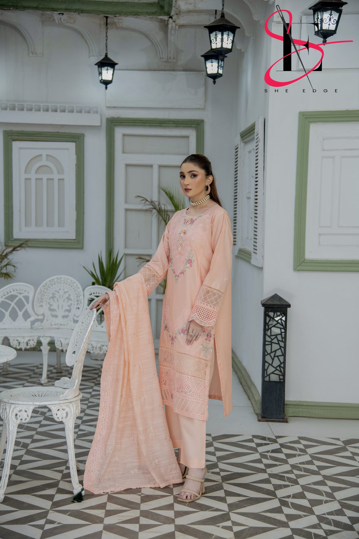 Three Piece Stitched Embroidered Suit - Summers 2025
