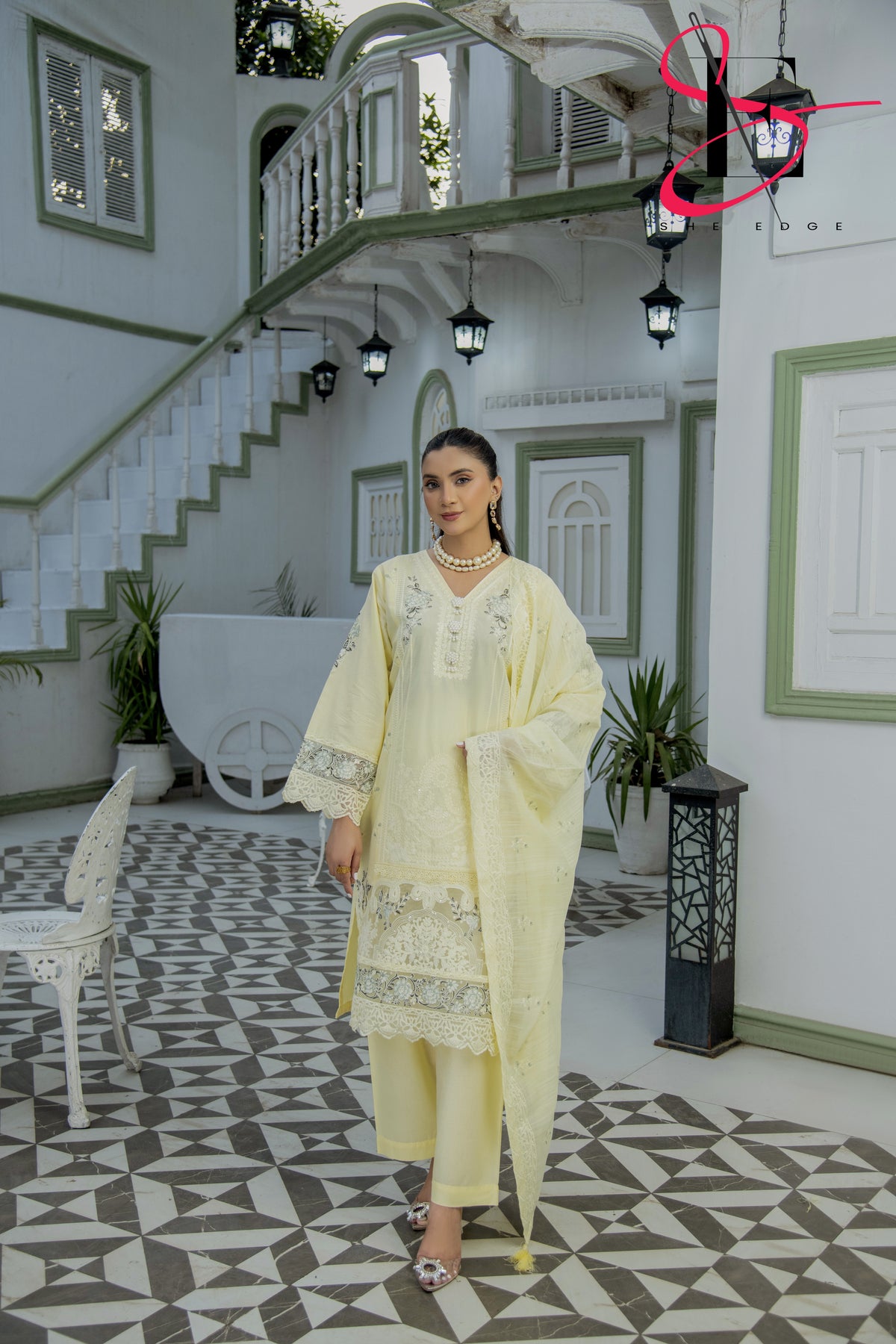 Three Piece Stitched Embroidered Suit - Summers 2025