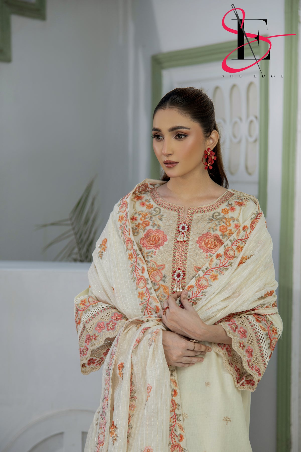 Three Piece Stitched Embroidered Suit - Summers 2025