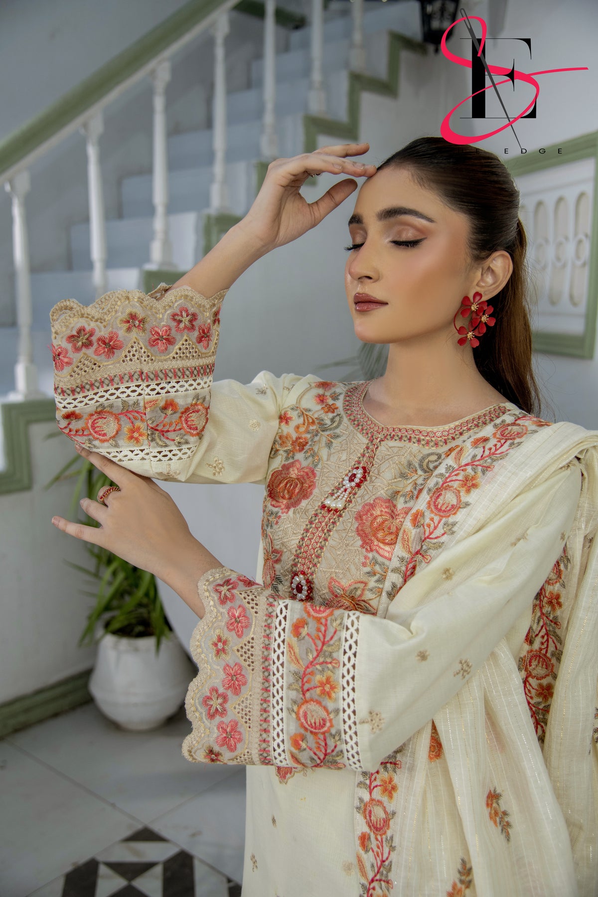 Three Piece Stitched Embroidered Suit - Summers 2025