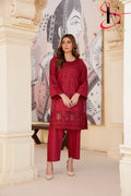 Two Piece Stitched Embroidered Suit -  Summers 2024