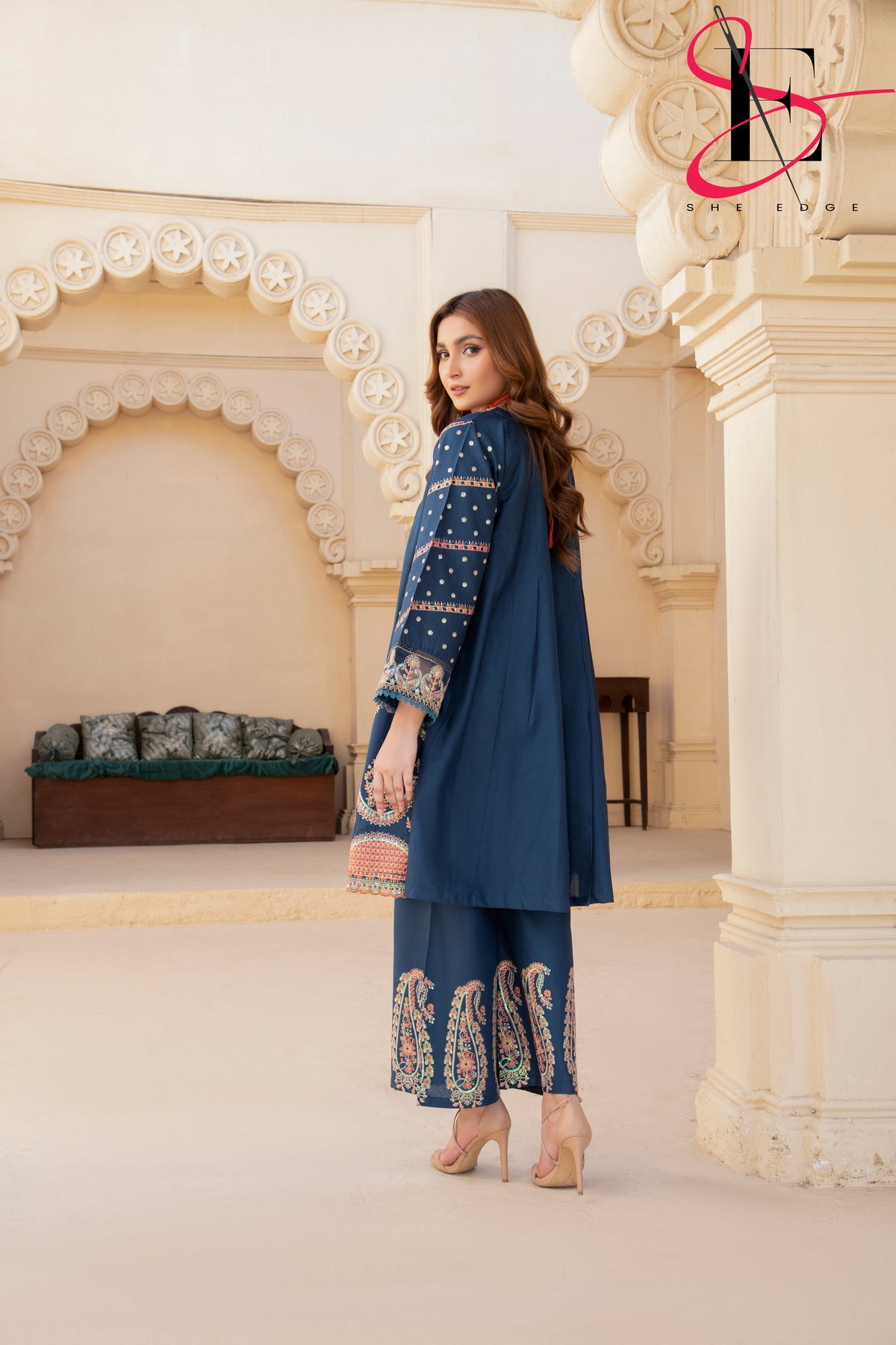 Two Piece Stitched Embroidered Suit -  Summers 2024