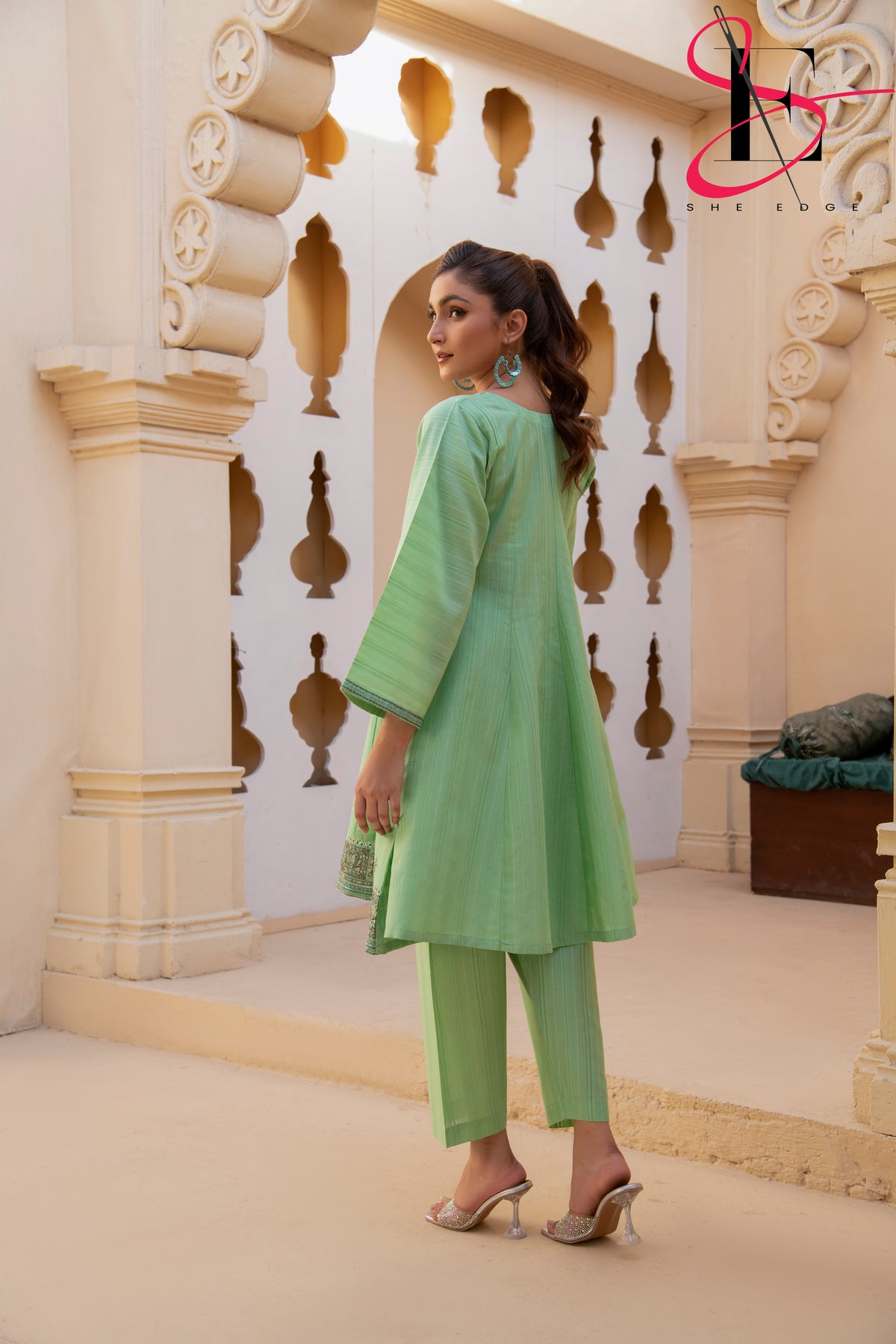 Two Piece Stitched Embroidered Suit -  Summers 2024