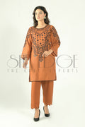 2pc Embroidered Cambric Suit -  Fall 2022
