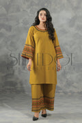 2pc Embroidered Khaddar Suit -  Winters 2022