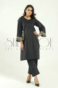 2pc Embroidered Cambric Suit -  Fall 2022